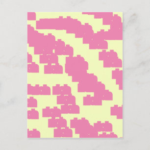 pink lucky 888 postcard