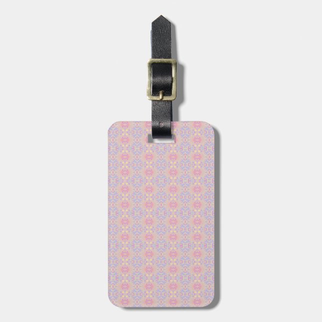 pink luggage tag (Front Vertical)