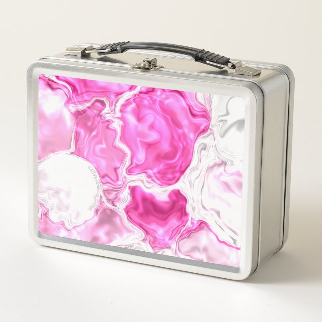 Pink Luminosity  Metal Lunch Box (Front)