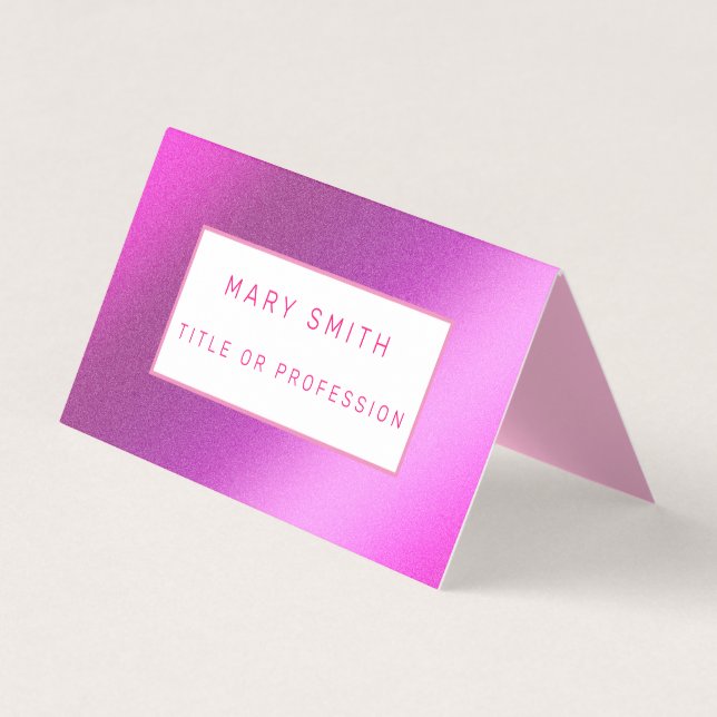 Pink Luxury Business Card (Front)