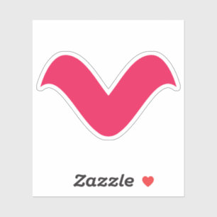 Pink Luxury Letter V Monogram
