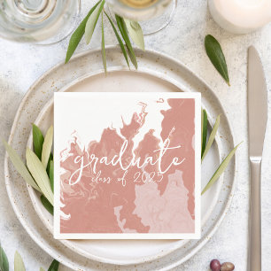 Pink Mable Graduation Napkin