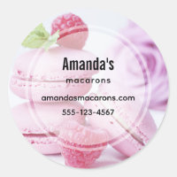 Pink Macarons & Red Raspberries Business