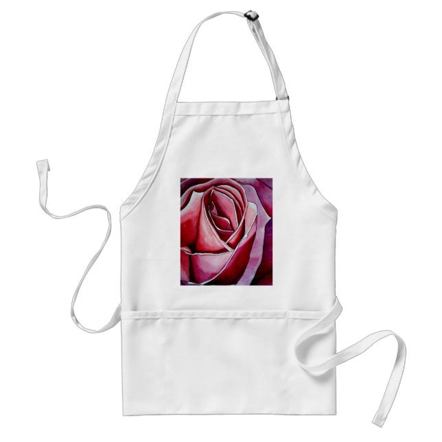 Pink Macro abstract original rose art Standard Apron (Front)