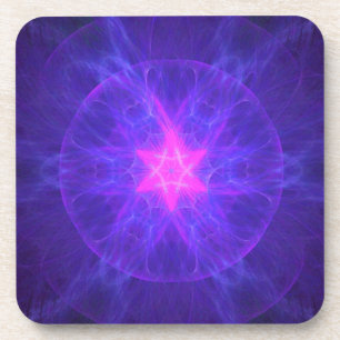 Pink Magen David Coaster