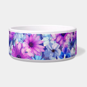 Pink Magenta Blue Floral Pattern