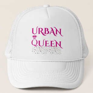 PINK MAGENTA URBAN CROWN RARE DIAMOND WOMEN'S FOAM TRUCKER HAT