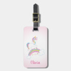 Pink Magical Rainbow Unicorn Personalised
