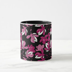 Pink magnolia botanical Print Mug