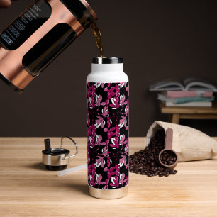 Pink magnolia botanical Print Water Bottle