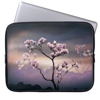 Pink Magnolia (Dark Version) Laptop Bag