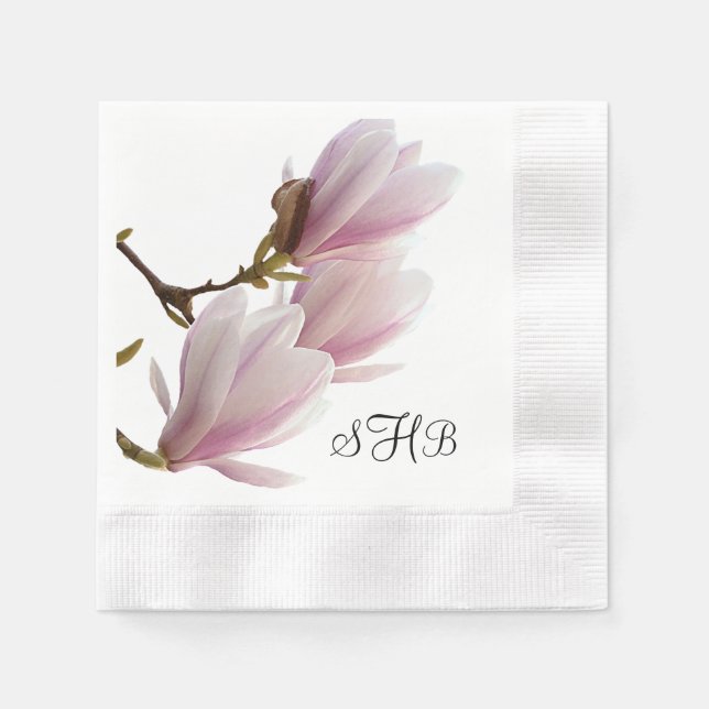 Pink Magnolia Event Napkin (Front)