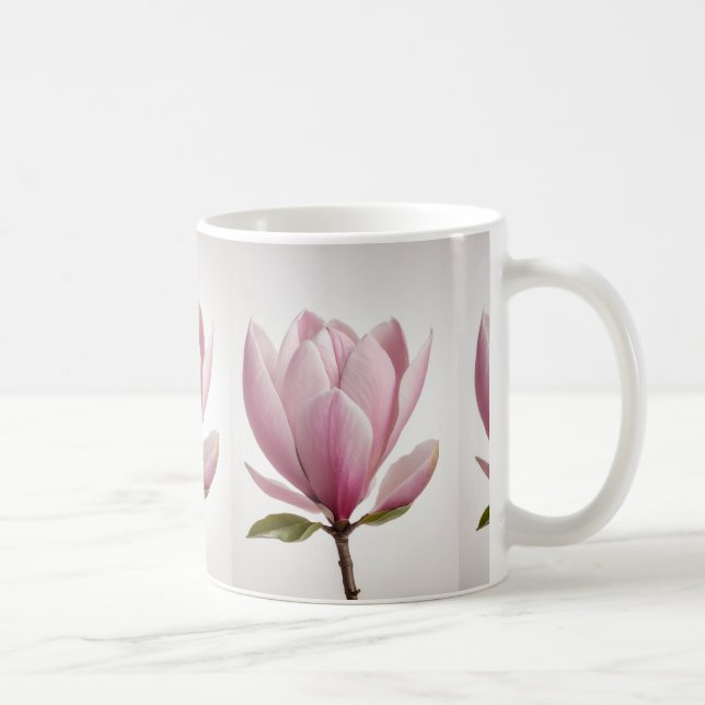 Pink magnolia flower mug (Right)
