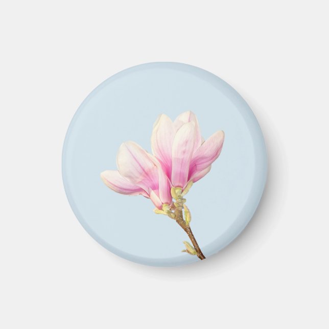 Pink Magnolia Magnet (Front)