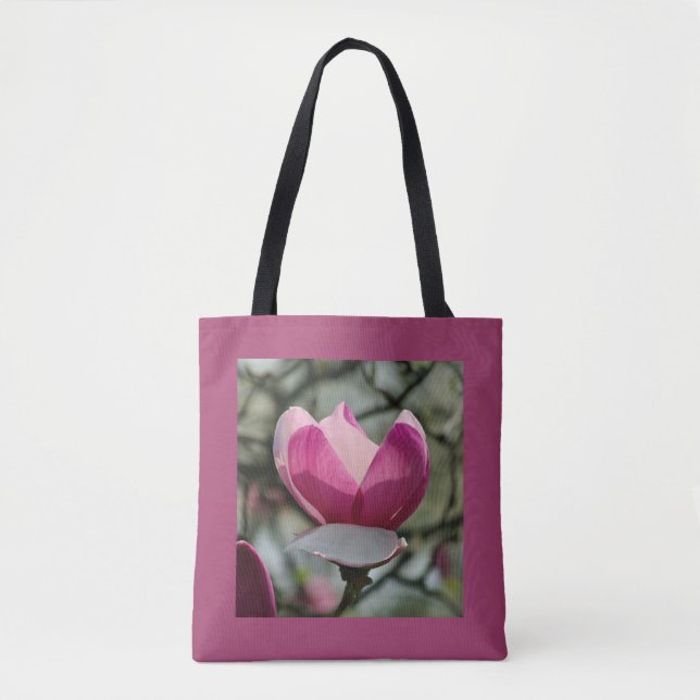 Pink Magnolia Tote Bag (Front)