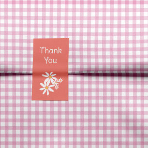 Pink - Make My Daisy Gingham Tissue Paper