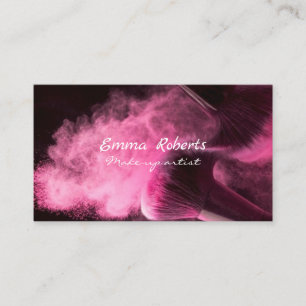 Pink Make-up Business card