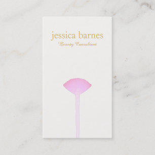 Pink Makeup Brush, Simple Makeup Artist 2 Business Card