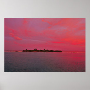 Pink Maldives Poster
