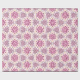 Pink Mandala Floral Wrapping Paper