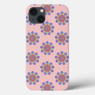Pink Mandala Pattern Boho iPhone / iPad case
