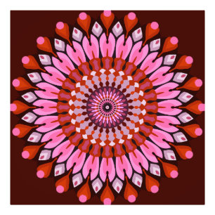 Pink Mandala  Photo Print