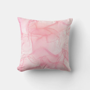 Pink marble background, fluid art background cushion