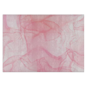 Pink marble background, fluid art background cutting board