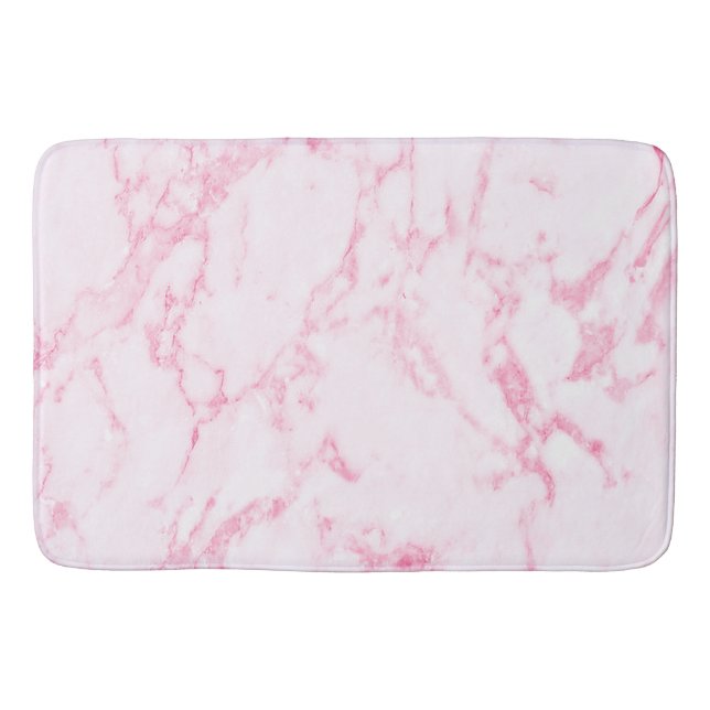Pink  Marble Bath Mat (Front)