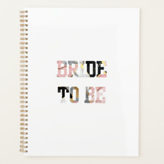 Pink Marble Bride to Be Planner