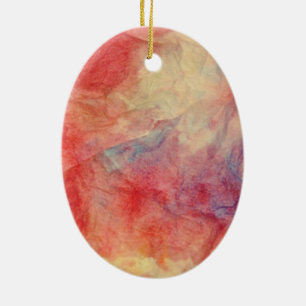 Pink Marble Ceramic Ornament