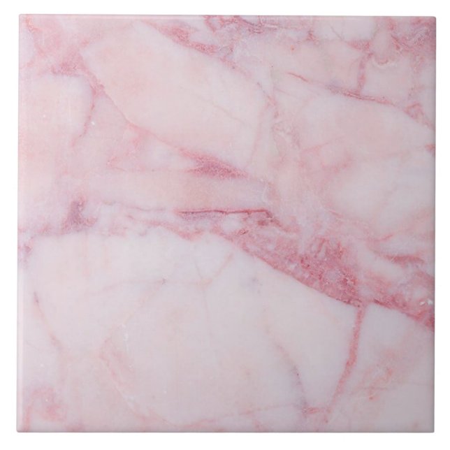 Pink Marble Ceramic Tile (Front)