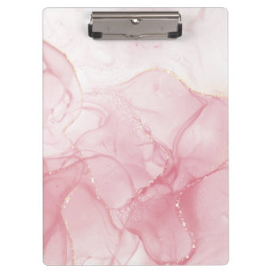 Pink Marble Clipboard