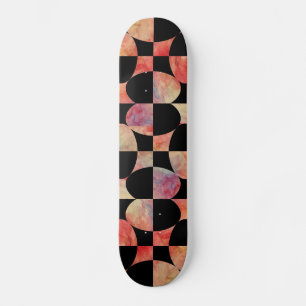Pink Marble Design Skateboard