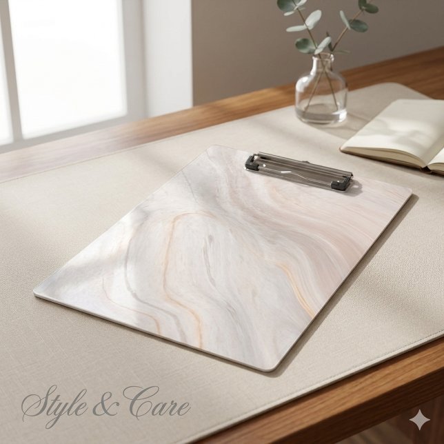 Pink Marble Finish Clipboard Stylish and Durable (Pink Marble Finish Clipboard Stylish and Durable)