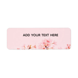pink marble flower Address Label Return Address Label