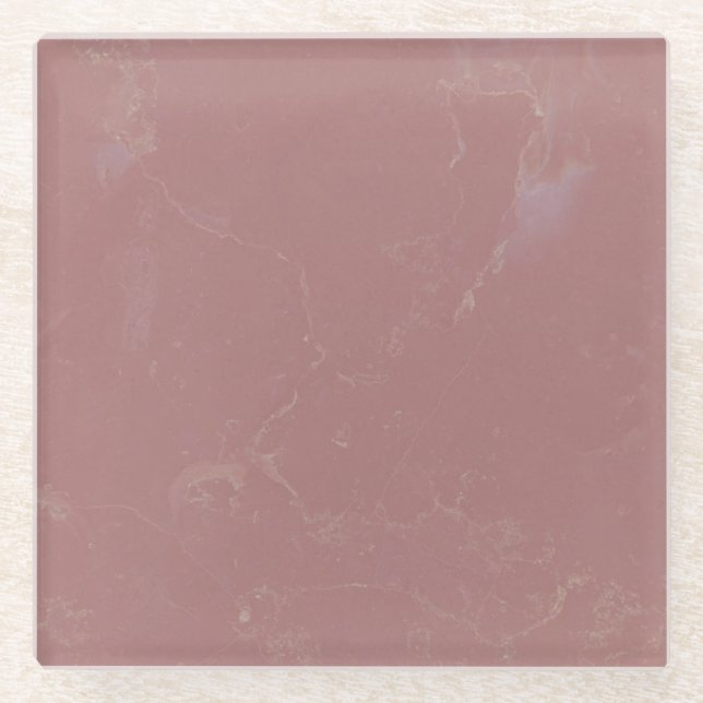 Pink marble glass coaster (Front)