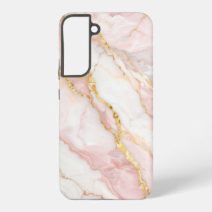 Pink Marble Gold Vein Samsung Galaxy Case