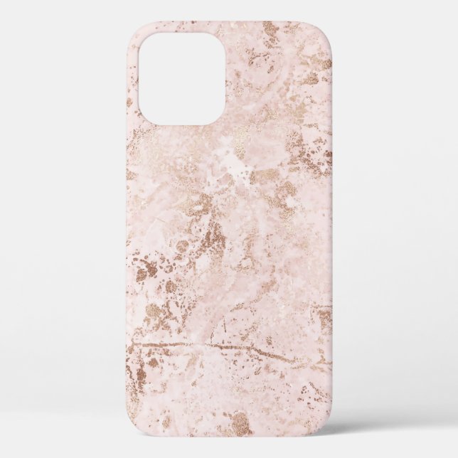 Pink marble: golden texture background. Case-Mate iPhone case (Back)