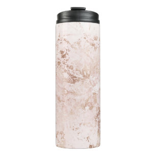 Pink marble: golden texture background. thermal tumbler