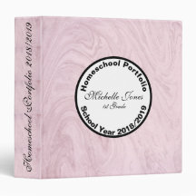 Pink Marble Homeschool Portfolio