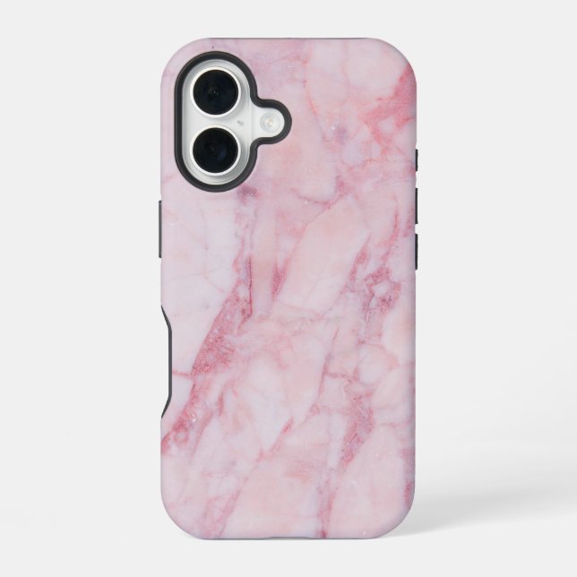 Pink Marble iPhone 16 Case (Back)