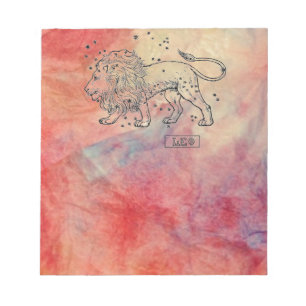 Pink Marble Leo Notepad