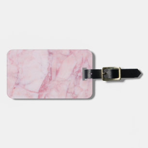 Pink Marble Luggage Tag