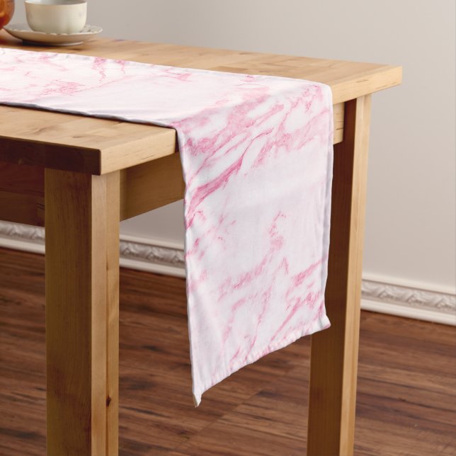 Pink  Marble Medium Table Runner (In Situ)