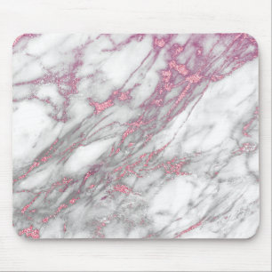 Pink Marble Mouse Pad