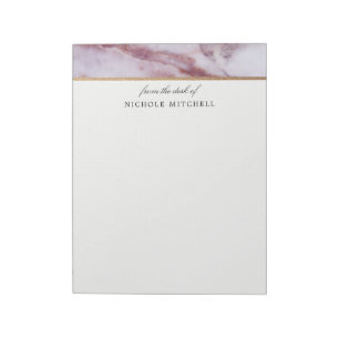 Pink Marble Notepad