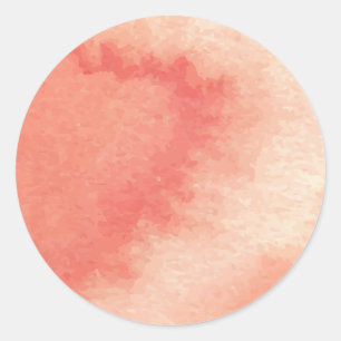 Pink Marble Pattern Gradient Watercolor Classic Ro Round Sticker