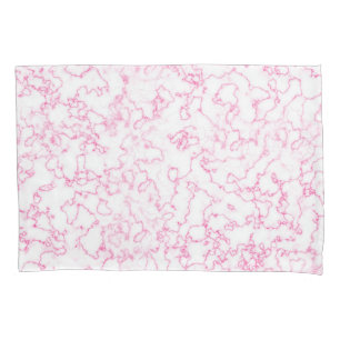 Pink marble pattern pillowcase