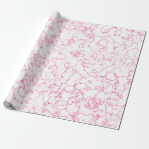 Pink marble pattern wrapping paper